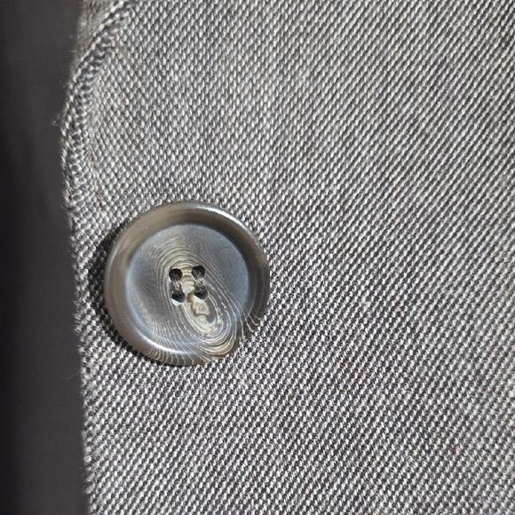 LOFT Brown Wool Blend Tailored Blazer Notched Lapels - Picture 5 of 6